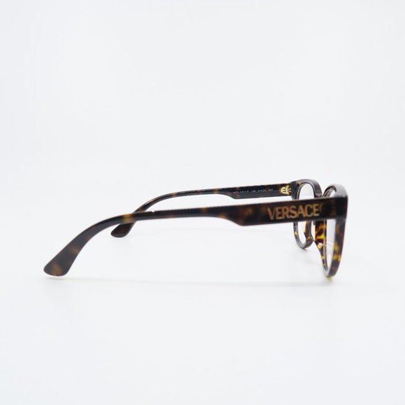 Versace VE 3317-F 108 51mm Brown Tortoise Asian Fit New Unisex Eyeglasses Frames - Picture 5 of 10